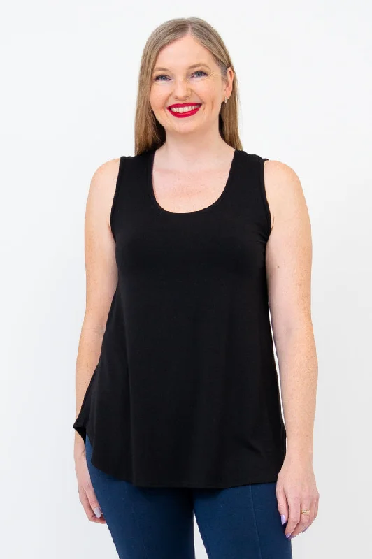 Jazz Tank, Black, Bamboo