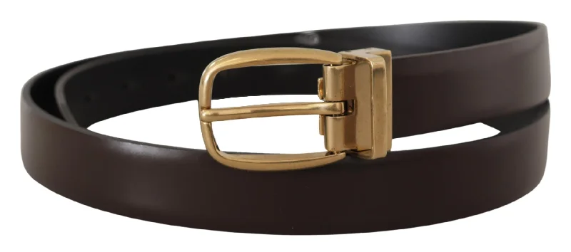 Dolce & Gabbana Elegant   Leather Men's Belt