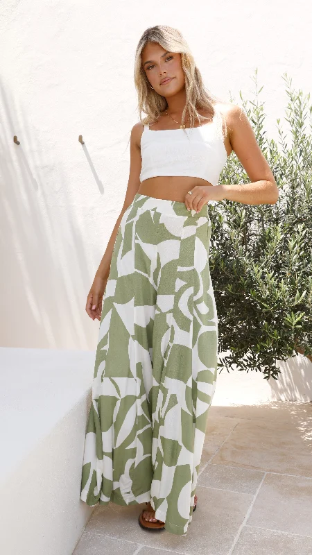 Jerika Pants - Sage Print