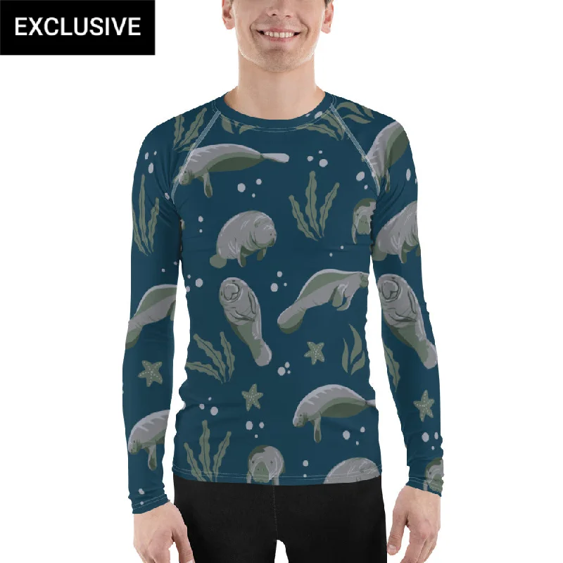 Manatees Unisex Rash Guard (POD)