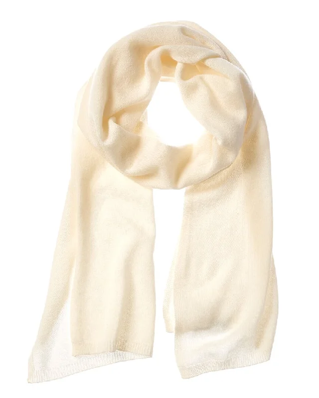 sofiacashmere Knit Jersey Solid Cashmere Scarf