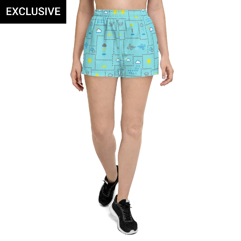 Weather Patterns Athletic Short Shorts (POD)