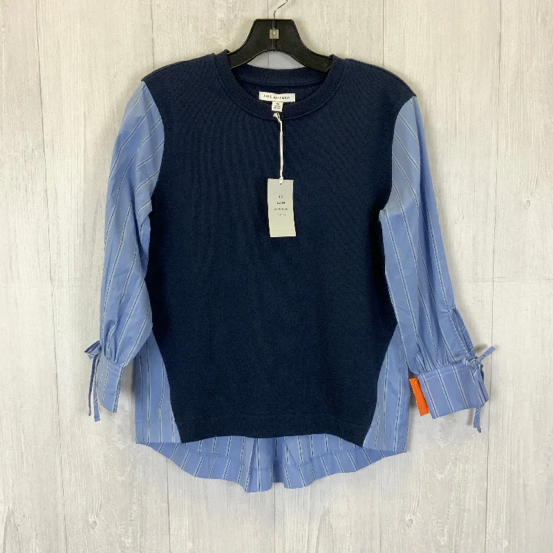 Top Long Sleeve By Clothes Mentor In Navy, Size: Xs