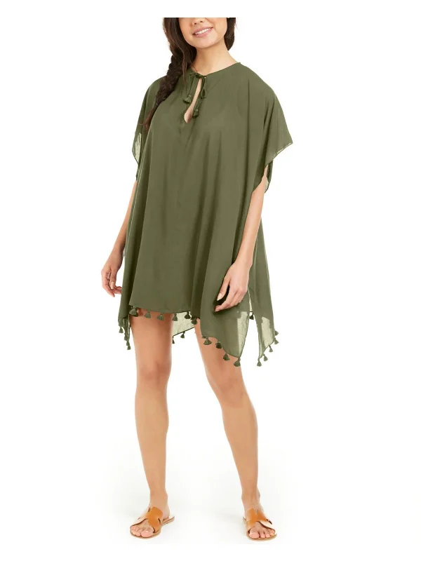 Womens Tie-Front Dress Cover-Up